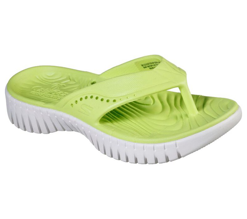 Skechers Dam Ljus Gröna Flip Flop - Cali Gear: Gowalk Smart - Mahalo - Sverige (FSQMY-8619)